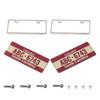 2PCS HIRCQOO Metal RC Car License Plate Decorations Accessories Compatible with Traxxas TRX-4 Tamiya CC01 Axial SCX10 D90 1/10 RC Crawler Car (ABC6743) view 2