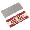 2PCS HIRCQOO Metal RC Car License Plate Decorations Accessories Compatible with Traxxas TRX-4 Tamiya CC01 Axial SCX10 D90 1/10 RC Crawler Car (ABC6743) view 3