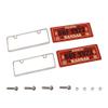 2PCS HIRCQOO Metal RC Car License Plate Decorations Accessories Compatible with Traxxas TRX-4 Tamiya CC01 Axial SCX10 D90 1/10 RC Crawler Car (BBF9923) view 2