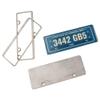 2PCS HIRCQOO Metal RC Car License Plate Decorations Accessories Compatible with Traxxas TRX-4 Tamiya CC01 Axial SCX10 D90 1/10 RC Crawler Car (3442GB5) view 3