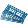 2PCS HIRCQOO Metal RC Car License Plate Decorations Accessories Compatible with Traxxas TRX-4 Tamiya CC01 Axial SCX10 D90 1/10 RC Crawler Car (3442GB5) view 4