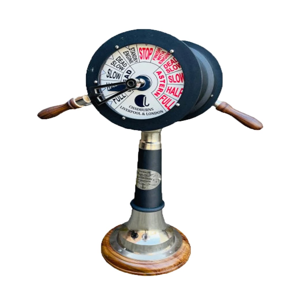 Nautical Marine Ship Engine Room Telegraph Double Tone Finish | Antique Nave Instrument | Working Instrument Nautical Brass Handmade Telegraph Maritime BY MUSKAN NAUTICAL STORE