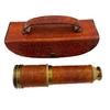 Pirates Spyglass Telescope With Leather Case London Engraved Navy Brass Victorian Marine Maritime Gift Brass Nautical Antique Working Telescope BY MUSKAN NAUTICAL STORE view 1