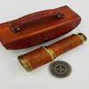 Pirates Spyglass Telescope With Leather Case London Engraved Navy Brass Victorian Marine Maritime Gift Brass Nautical Antique Working Telescope BY MUSKAN NAUTICAL STORE view 3