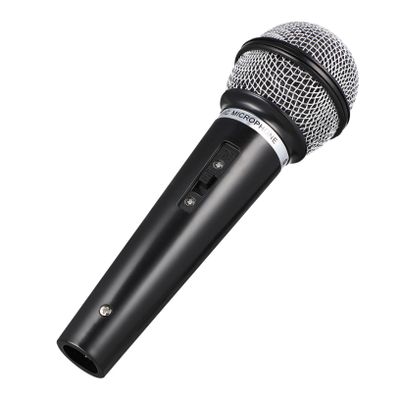 Toyvian Fake Microphone Prop: Plastic Microphone for Kids, Realistic Pretend Play Mic Prop - Portable & Handheld - Black Fun Stage Mics Toy for Kids Simulate Speech, Karaoke,Cosplay(6.48X1.97in)
