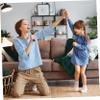 Toyvian Fake Microphone Prop: Plastic Microphone for Kids, Realistic Pretend Play Mic Prop - Portable & Handheld - Black Fun Stage Mics Toy for Kids Simulate Speech, Karaoke,Cosplay(6.48X1.97in) view 4
