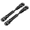 2PCS 67-85MM Universal Drive Shaft RC Upgrades for 1/10 SCX10 SCX10-II D90 Gen7 /Pro Rc 4WD GEN8 RC Crawler,RC Upgrade Parts Hop-Ups,Steel Full Metal Drive Shaft,Black (67-85 MM,2PCS) view 1