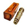 Brass Engraved Telescope With Leather Box Engraved Navy Brass Victorian Marine Maritime Gift Brass Nautical Antique Working Telescope BY MUSKAN NAUTICAL STORE view 3