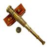 Brass Engraved Telescope With Leather Box Engraved Navy Brass Victorian Marine Maritime Gift Brass Nautical Antique Working Telescope BY MUSKAN NAUTICAL STORE view 4