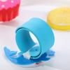 LUOZZY 4 Pcs Silicone Slap Bracelets Solid Color Slap Bracelets for DIY Slap Bracelets Party Gifts(Light Blue) view 4