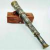 Antique Brass Pirates Spyglass Telescope With Wooden Tripod Stand Engraved Navy Brass Victorian Marine Maritime Gift Brass Nautical Antique Working Telescope BY MUSKAN NAUTICAL STORE view 3