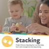 Nuby Soft Silicone Stackable Avocado Interactive Toy - 5-Piece Toddler Stacking Toy for Early Development - 12+ Months view 3