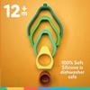 Nuby Soft Silicone Stackable Avocado Interactive Toy - 5-Piece Toddler Stacking Toy for Early Development - 12+ Months view 4
