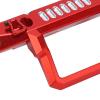 RC Front Bumper, Aluminum Alloy RC Car Front Bumper with LED Light Hole Fits for Axial 1/6 for SCX6 Car(Red) view 3