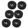 RC Rubber Tires, RC Wheels with Aluminum Alloy Wheel Hub for C14 C24 C34 C44 B14 B24 B16 B36 4WD Car Model(Black) view 1