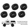 RC Rubber Tires, RC Wheels with Aluminum Alloy Wheel Hub for C14 C24 C34 C44 B14 B24 B16 B36 4WD Car Model(Black) view 3