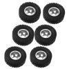 RC Rubber Tires, RC Wheels with Aluminum Alloy Wheel Hub for C14 C24 C34 C44 B14 B24 B16 B36 4WD Car Model(Silver) view 1