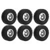 RC Rubber Tires, RC Wheels with Aluminum Alloy Wheel Hub for C14 C24 C34 C44 B14 B24 B16 B36 4WD Car Model(Silver) view 4