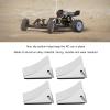 VBESTLIFE RC Car Wheel Chocks, Heavy-Duty Aluminum Alloy Non-Slip Tire Stops for Remote Control Cars Model Vehicle Display and Ramp Safety 4 Pack (Silver) view 3