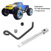 VBESTLIFE RC Car Drive Brake Shaft, 08016 Brake Cam Iron Brake Cam Shaft Bar Fits for 94108 94188 Gas Truck 1:10 Scale RC Accessory view 2