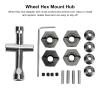VGEBY RC Hex Hub, 14mm Wheels Extension, Aluminum Alloy Upgrade, Wheel Adapter for 1/10 Scale RC Cars and Custom Upgrades view 2