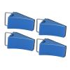 RC Wheel Chocks, 4PCS RC Model Car Tire Wheel Chocks Aluminum Alloy Wheel Chock for Redcat Gen8 for Axial SCX10(Blue) view 1