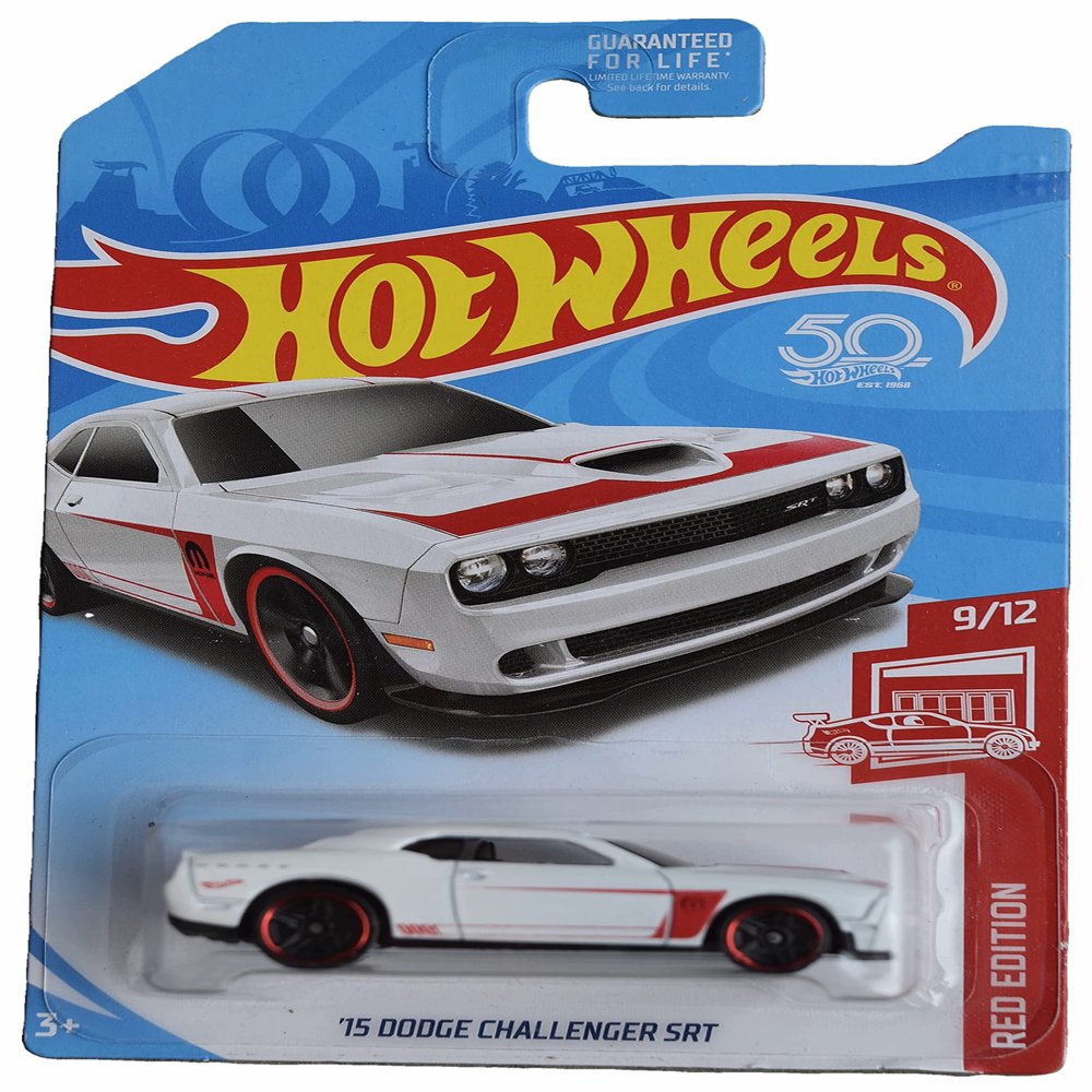 Hot Wheels '15 Dodge Challenge SRT, Red Edition 9/12, White