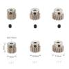 3pcs M0.6 3.175mm 13T 15T 17T 18T 20T 22T 24T 28T 30T 33T Aluminum Alloy Metal Pinion Motor Gear for 1/10 Rc Model (26T-28T-30T) view 3
