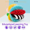 8-in-1 Sensory Balls for Infant Toddlers,Rainbow Fabric Baby Toy for Sensory Development,Montessori Toys for Babies 6-12 Months,8 Different Sensory Tactile Textures with Crinkle Rattle Squeakers view 4