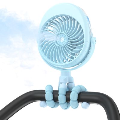2026 Upgraded Misting Baby Stroller Fan Rechargeable, Flexible Tripod Clip for Car Seat Crib, Baby Shower Gifts & Baby Registry Search, Newborn Essentials for Beach Travel, Disney Summer Essentials