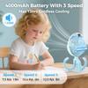 2026 Upgraded Misting Baby Stroller Fan Rechargeable, Flexible Tripod Clip for Car Seat Crib, Baby Shower Gifts & Baby Registry Search, Newborn Essentials for Beach Travel, Disney Summer Essentials view 3