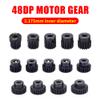 3pcs 48DP 3.175mm 12T13T14T15T16T17T18T19T20T21T22T24T25T27T28T29T Black Steel Metal Pinion Motor Gear for 1/10 Rc Model Car Motor (19T-21T-23T) view 3