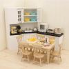 Miniature Dollhouse 10PCS Waffle Maker Toaster Scale Stand Mixer Flour Kitchen Set 1:12 Decoration Modern Mini House Furniture Accessories Kit (Yellow) view 2