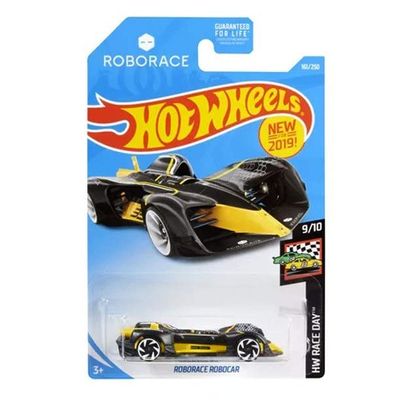 DieCast Hot Wheels Roborace Robocar, HW Race Day 9/10 [Black/Yellow] 161/2590