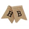 Burlap Happy Birthday Banner Burlap Banner Happy Birthday Sign For Men Women Birthday Sign Party Decorations, Black letter view 2