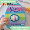 The Eggmazing Egg Decorator Easter Egg Decorator Kit - Arts and Crafts Set - Includes Egg Decorating Spinner and 8 Colorful Quick Drying Non Toxic Markers (Blue), Ages 3 and Up view 3