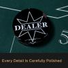 JIESITE Acrylic Black Texas Hold'em Pro Casino Grade Poker Buttons Dealer All in Dealer Buttons view 4
