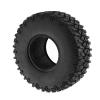 LAFEINA 4PCS 95mm Rubber Tire 1.55 inch Metal Beadlock Wheel for 1:10 RC Crawler Car D90 TF2 Tamiya CC01 LC70 MST JIMNY 90069 (Gray) view 4