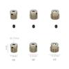 3pcs 48DP 3.175mm 11t 13t 15t 17t 18T 19t 20T 22T 24T 28T 30T Aluminum Alloy Metal Pinion Motor Gear for 1/10 Rc Model Car Motor (13T-15T-17T) view 4