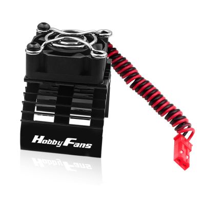 Hobby Fans RC Motor Heat Sink with 5V Cooling Fan Fit 540 550 3650 F540 3660 3670 Size Brushless Motor Engine Heatsink for 1/10 RC Car Truck Buggy Crawler