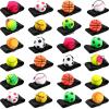 Skylety 24 Pcs Wrist Return Ball on a String 1.85'' Rebound Sport Ball with Elastic Strap and String, Basketball Baseball Soccer Tennis Wristband Toy for Teens Adults Gifts, Wrist Exercise or Play view 1