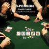 48 Inch Foldable Poker Table Top for 8 Players, Octagon Poker Table Topper with Chips Tray & Cup Holders, Professional Texas Holdem Poker Table Mat with Carrying Bag for Card Casino Games (Green) view 2