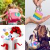 30 Pcs Mini Pop Bubble Fidget Toys, Silicone Keychain Small Pop Bulk for Party Favors, Classroom Prizes, Reliever Hand Toy Goodie Bag Stuffers Halloween Christmas Birthday Gifts for Kids Students view 2