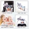 Koty Car Seat Toys, Infant Baby Spiral Plush Activity Hanging Toy for Stroller Bar Pram Crib with Music Box BB Squeaker & Rattles(Grey Elephant) view 4