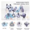 Koty Car Seat Toys, Infant Baby Spiral Plush Activity Hanging Toy for Stroller Bar Pram Crib with Music Box BB Squeaker & Rattles(Gray Fox) view 3