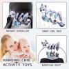 Koty Car Seat Toys, Infant Baby Spiral Plush Activity Hanging Toy for Stroller Bar Pram Crib with Music Box BB Squeaker & Rattles(Gray Fox) view 4