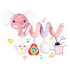 Koty Newborn Car Seat Toys, Stroller Toys for Babyies 0-6 Months,Infant Activity Spiral Plush Toys Hanging - Carseat Stroller Crib with Musical Rattle Toy for Boys Girls 0 3 6 9 Months view 1