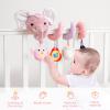 Koty Newborn Car Seat Toys, Stroller Toys for Babyies 0-6 Months,Infant Activity Spiral Plush Toys Hanging - Carseat Stroller Crib with Musical Rattle Toy for Boys Girls 0 3 6 9 Months view 2