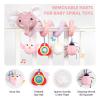 Koty Newborn Car Seat Toys, Stroller Toys for Babyies 0-6 Months,Infant Activity Spiral Plush Toys Hanging - Carseat Stroller Crib with Musical Rattle Toy for Boys Girls 0 3 6 9 Months view 3
