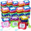 Zhehao 72 Pack Mini Magnetic Drawing Board for Kids, Backpack Keychain Clip Drawing Boards Erasable Doodle Sketch Writing Pad for Kids Birthday Party Favors, Prizes, Goodie Bag Fillers, Gift Bag Toys view 1
